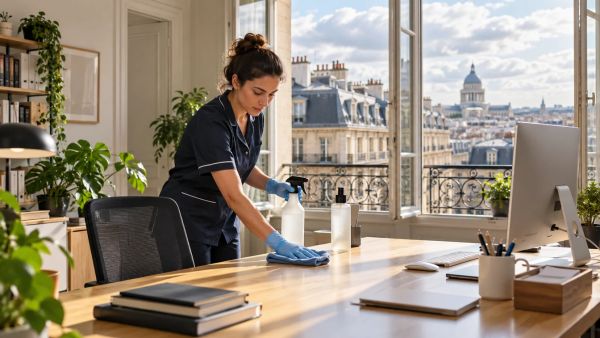 Services écologiques sur mesure pour le nettoyage de bureaux à Paris