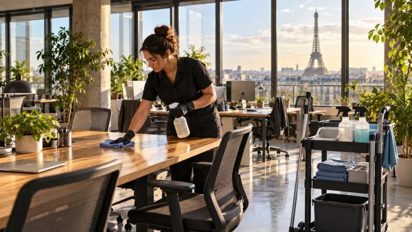 Services écologiques sur mesure pour le nettoyage de bureaux à Paris